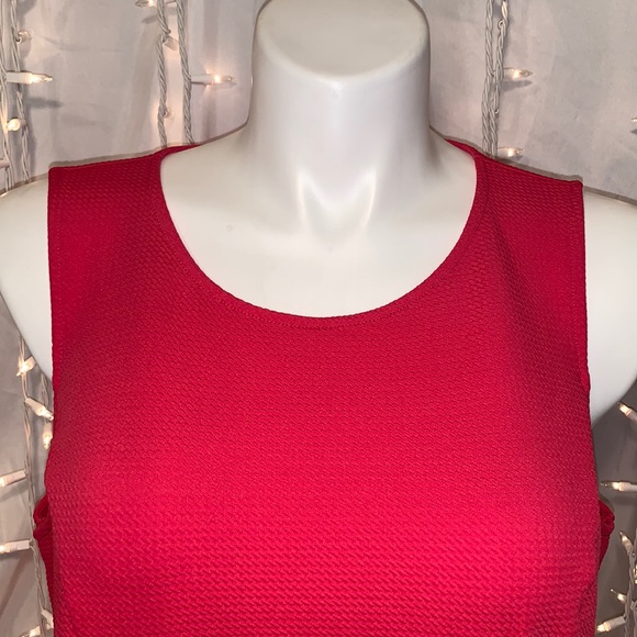 🆕 TORRID ⭐️ Textured Ponte Hi-Low Peplum Blouse - Picture 5 of 13